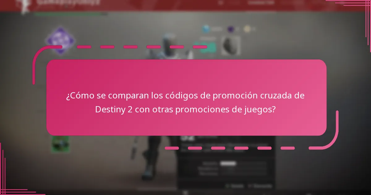 ¿Qué recompensas puedo obtener de los códigos de promoción cruzada de Destiny 2?