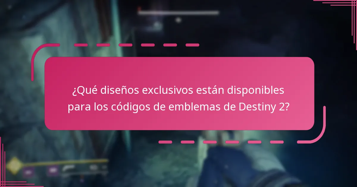 ¿Qué tan limitada es la disponibilidad de los códigos de emblemas de Destiny 2?